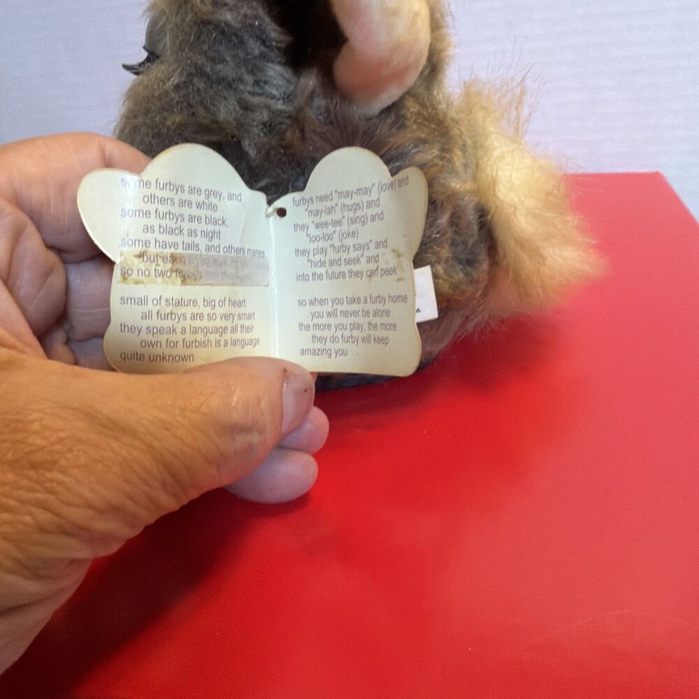 Vintage Furby 1998 Tiger Electronics Toy Gray Faux Fur Model 70-800 - Working?? - Picture 6 of 10